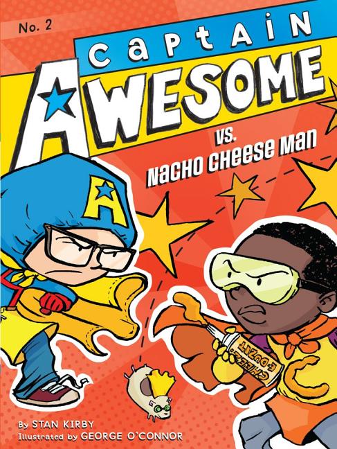 Book cover for Captain Awesome vs. Nacho Cheese Man