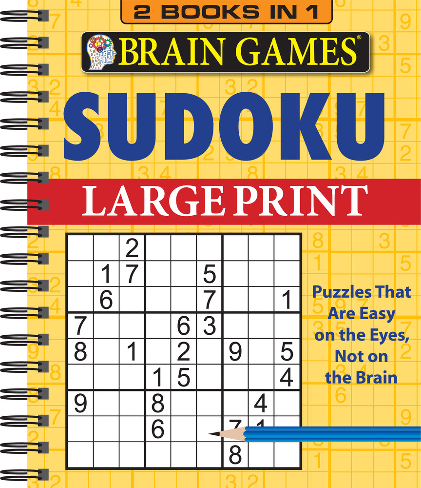 Book cover for Brain Games - 2 Books in 1 - Sudoku