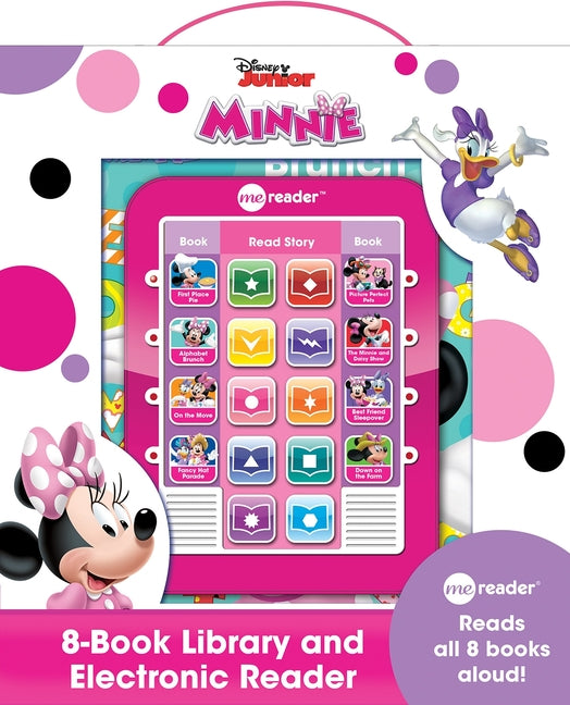 Book cover for Disney Junior Minnie: Me Reader Electronic Reader and 8-Book Library Sound Book Set [With Other and Battery]
