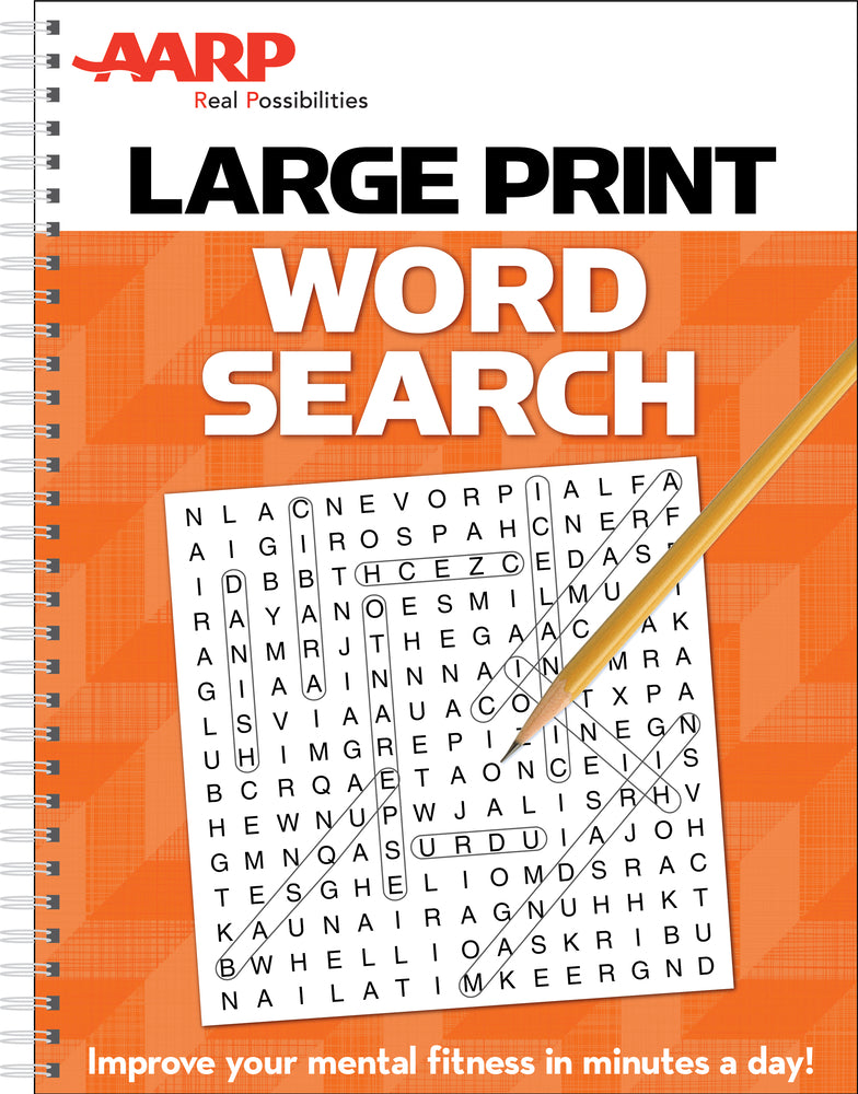 Book cover for AARP Large Print Word Search