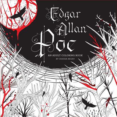 Book cover for Edgar Allan Poe: An Adult Coloring Book