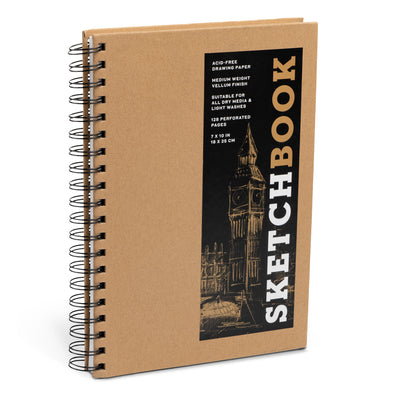 Book cover for Sketchbook (Basic Medium Spiral Kraft)