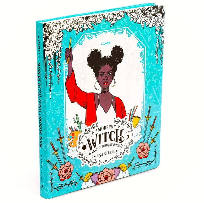 Book cover for Modern Witch Tarot Coloring Book (Co-Edition)