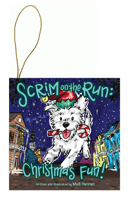 Book cover for Scrim on the Run: Christmas Fun! Ornament
