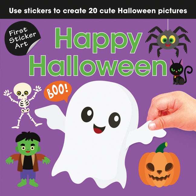 Book cover for First Sticker Art: Happy Halloween