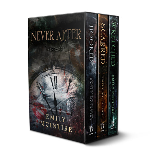 Book cover for Never After Series Boxed Set, Books 1-3: Hooked, Scarred, and Wretched