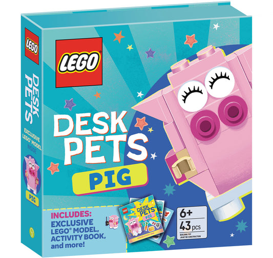 Book cover for Lego(r) Books. Desk Pets: Pig