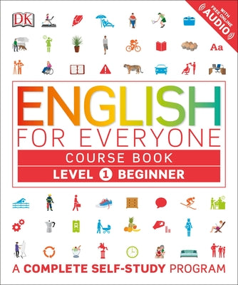 Book cover for English for Everyone: Level 1: Beginner, Course Book: A Complete Self-Study Program