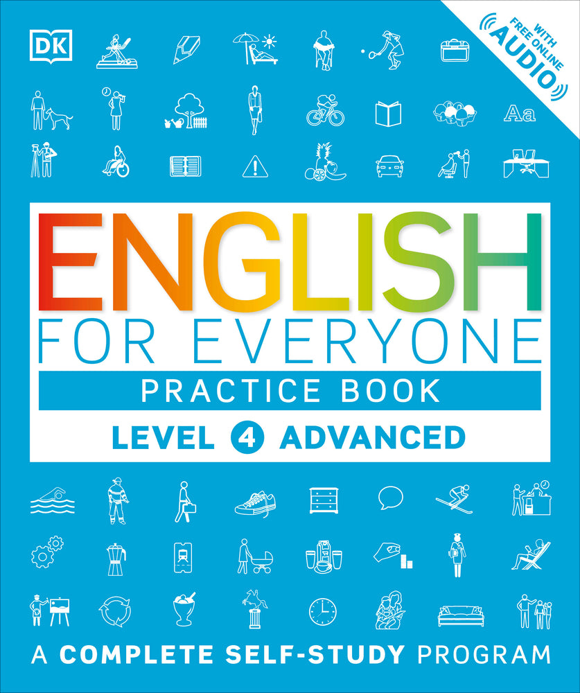 Book cover for English for Everyone: Level 4: Advanced, Practice Book: A Complete Self-Study Program