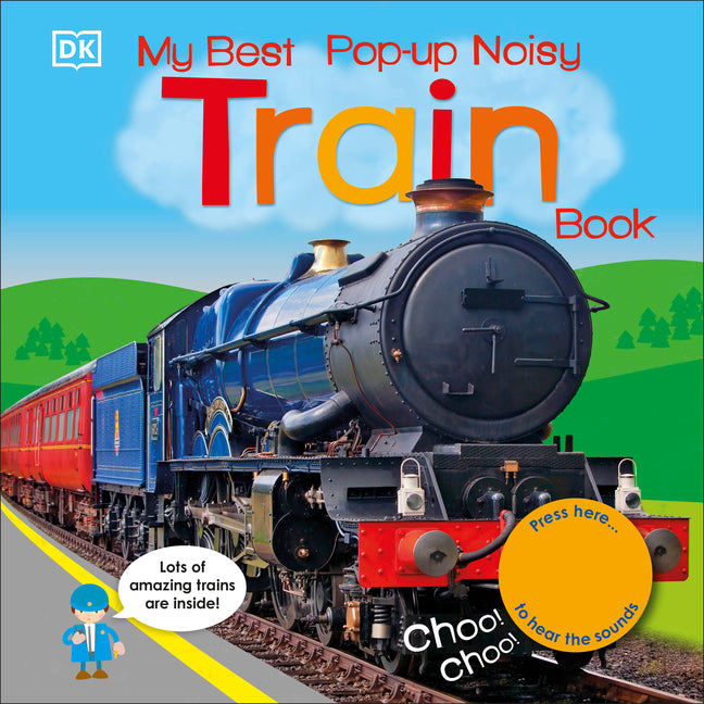Book cover for My Best Pop-Up Noisy Train Book
