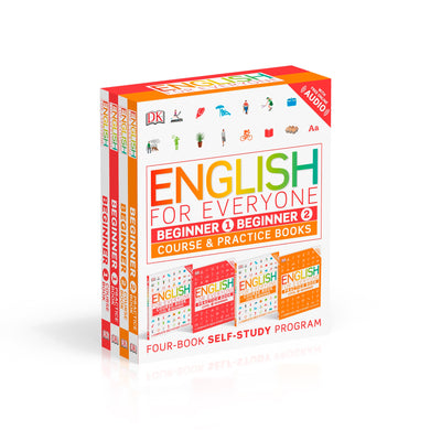 Book cover for English for Everyone: Beginner Box Set: Course and Practice Books--Four-Book Self-Study Program