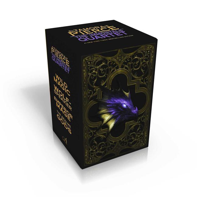 Book cover for Immortals Quartet (Boxed Set): Wild Magic; Wolf-Speaker; Emperor Mage; The Realms of the Gods