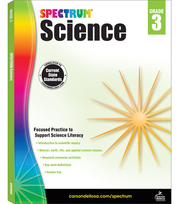 Book cover for Spectrum Science, Grade 3