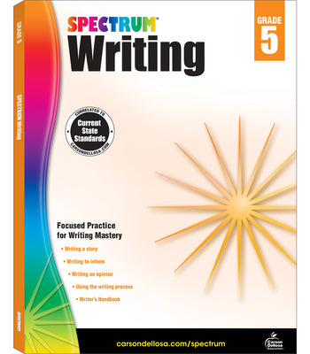 Book cover for Spectrum Writing, Grade 5