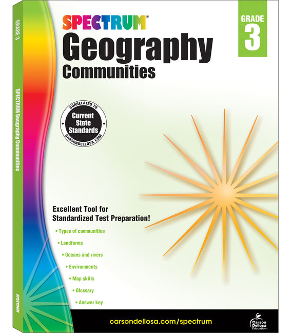 Book cover for Spectrum Geography, Grade 3: Communities Volume 93