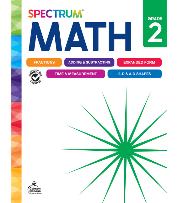 Book cover for Spectrum Math Workbook, Grade 2