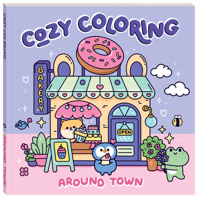 Book cover for Art Maker Cozy Coloring Around Town