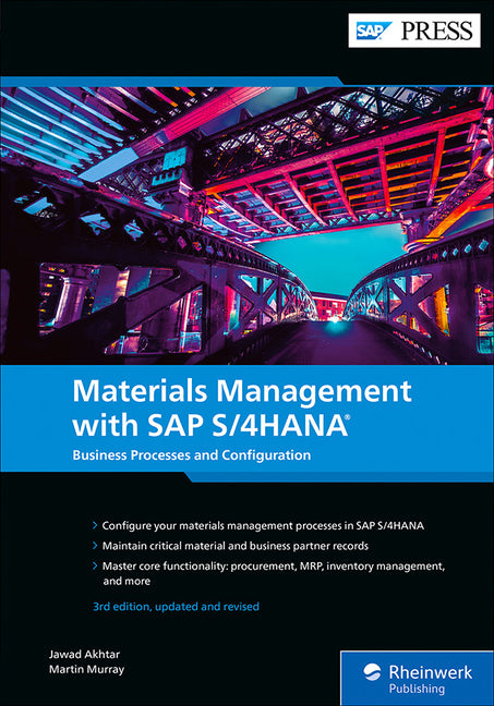 Book cover for Materials Management with SAP S/4hana: Business Processes and Configuration (Enlarged)