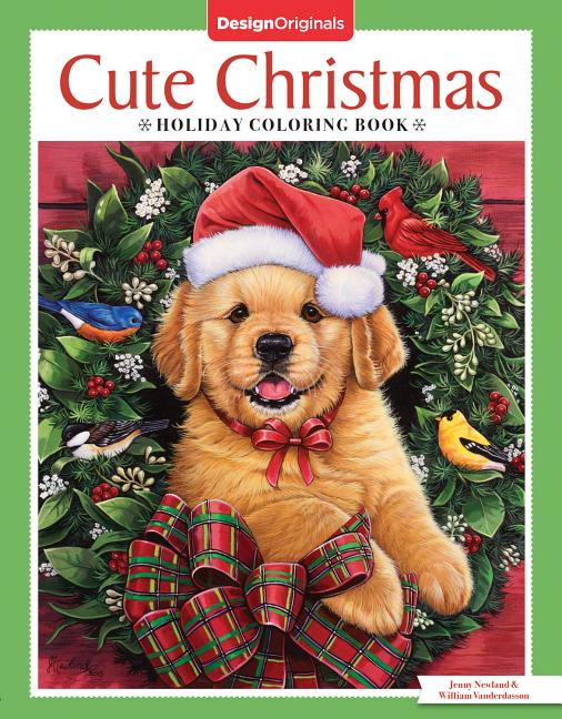 Book cover for Cute Christmas Holiday Coloring Book