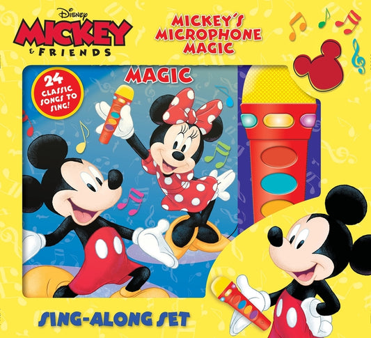 Book cover for Disney Mickey & Friends: Mickey's Microphone Magic Sing-Along Sound Book Set: Sing-Along Set [With Sing-Along Set and Battery]