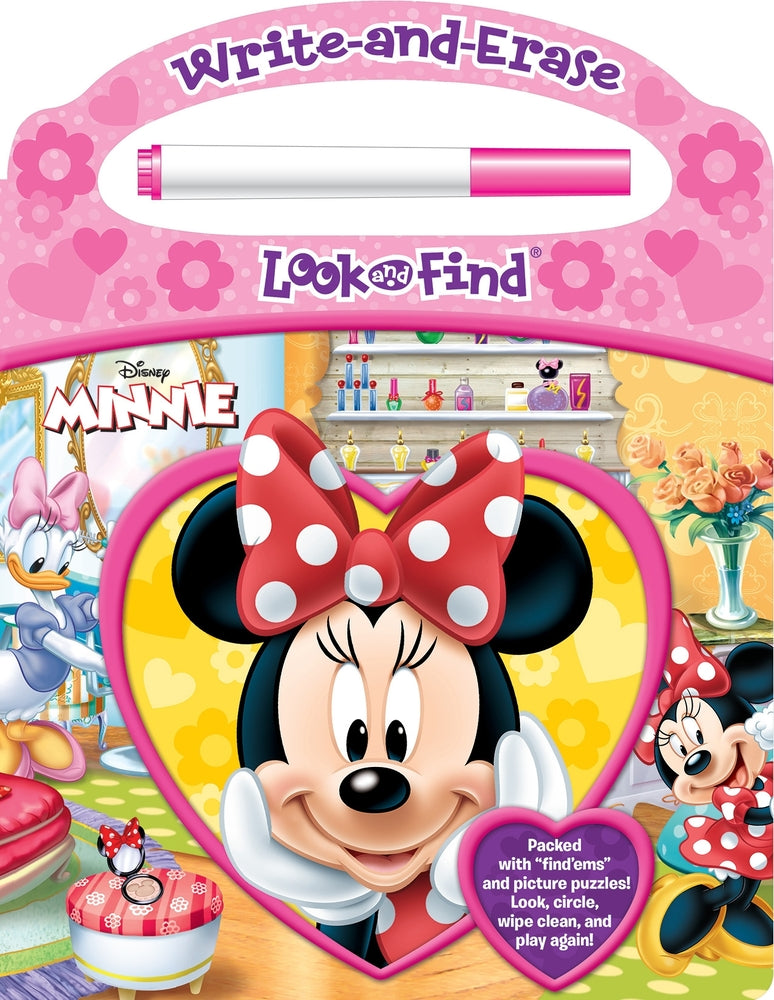 Book cover for Disney Minnie: Write-And-Erase Look and Find [With Marker]