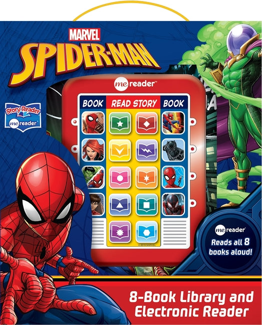 Book cover for Marvel Spider-Man: Me Reader 8-Book Library and Electronic Reader Sound Book Set [With Electronic Me Reader and Battery]