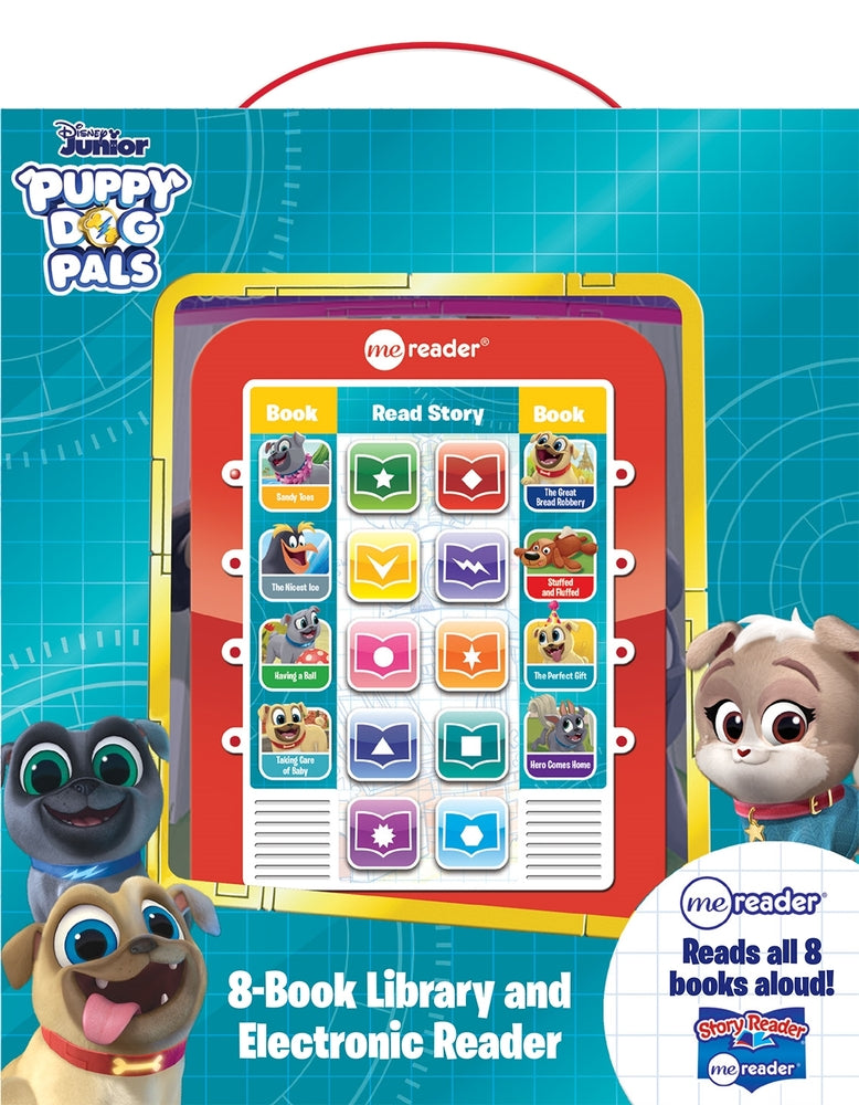 Book cover for Disney Junior Puppy Dog Pals: Me Reader 8-Book Library and Electronic Reader Sound Book Set [With Battery]