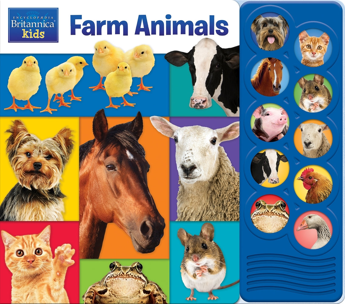 Book cover for Encyclopaedia Britannica Kids: Farm Animals Sound Book [With Battery]