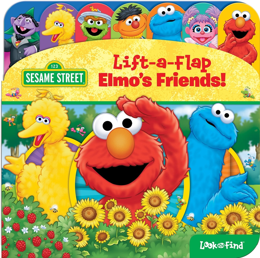 Book cover for Sesame Street: Elmo's Friends! Lift-A-Flap Look and Find