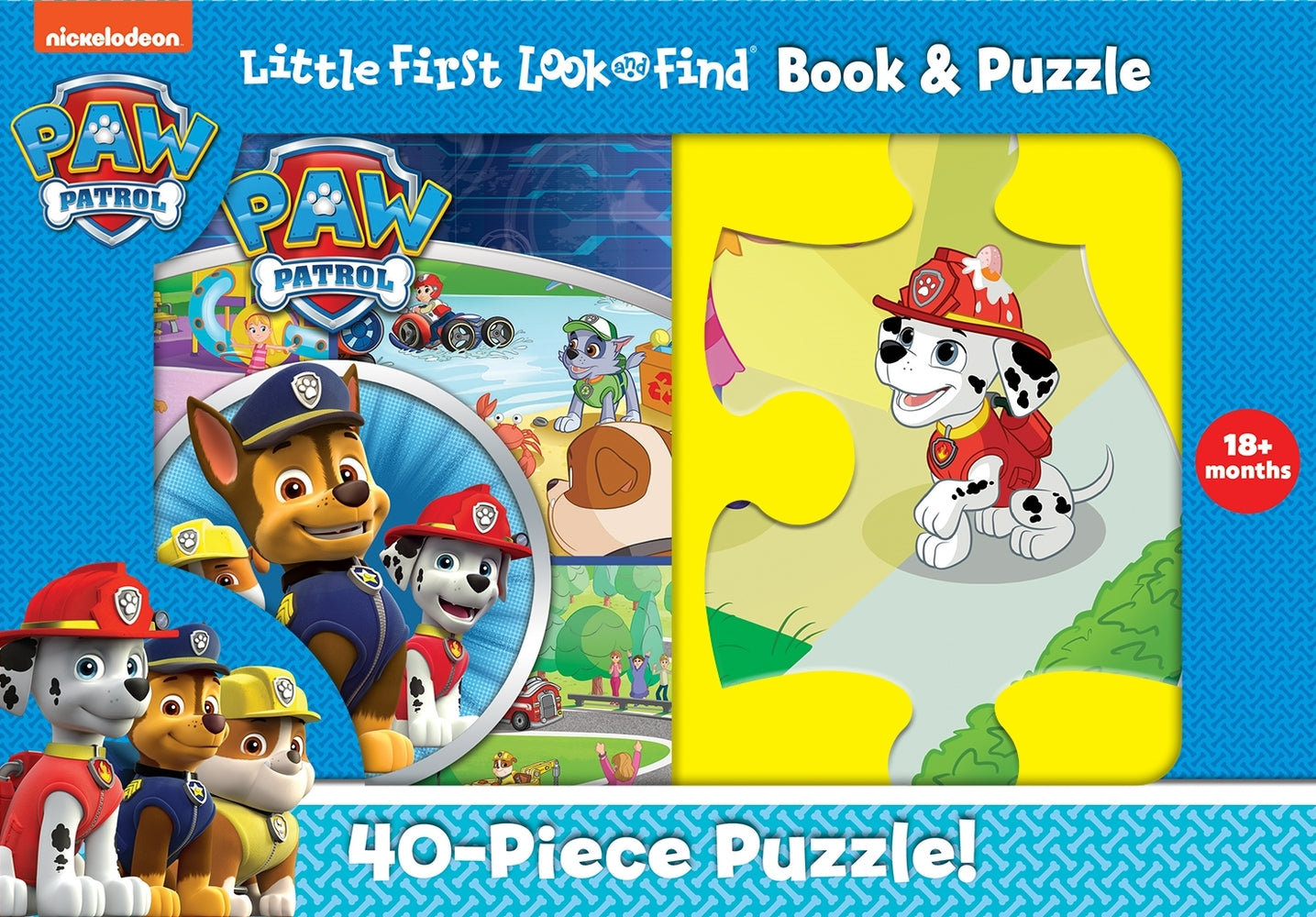 Book cover for Nickelodeon Paw Patrol: Little First Look and Find Book & Puzzle