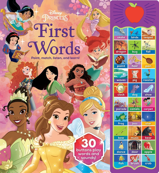 Book cover for Disney Princess: First Words Sound Book [With Battery]