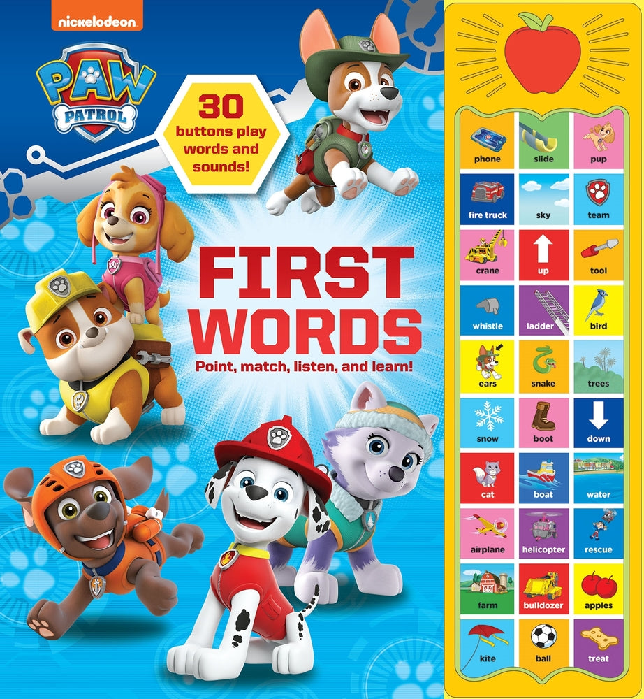 Book cover for Nickelodeon Paw Patrol: First Words Sound Book [With Battery]
