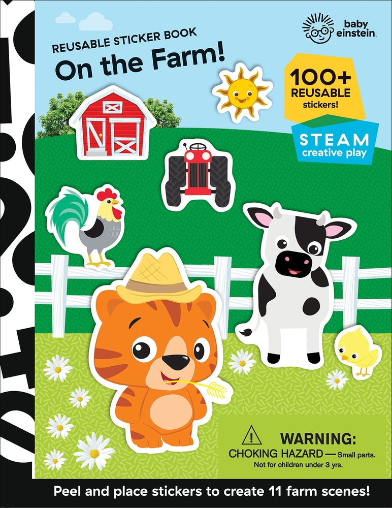 Book cover for Baby Einstein: On the Farm! Reusable Sticker Book