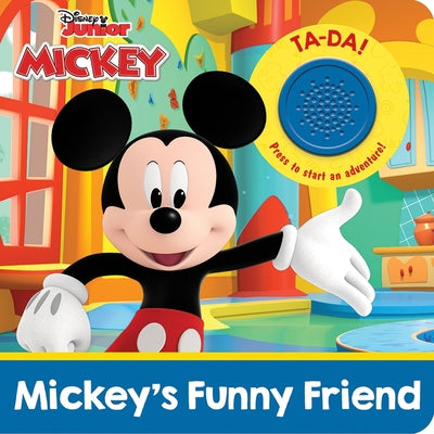 Book cover for Disney Junior Mickey Mouse Funhouse: Mickey's Funny Friend Sound Book [With Battery]