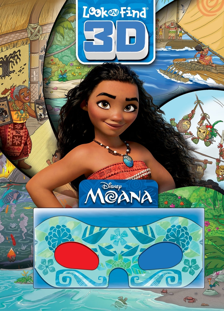 Book cover for Disney Moana: Look and Find 3D