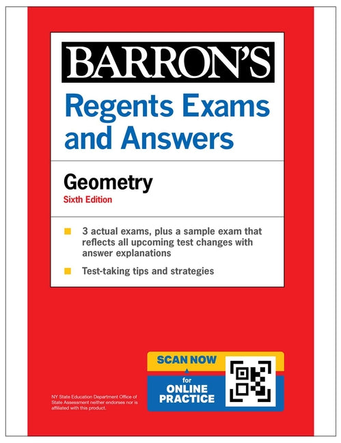Book cover for Regents Exams and Answers: Geometry, Sixth Edition