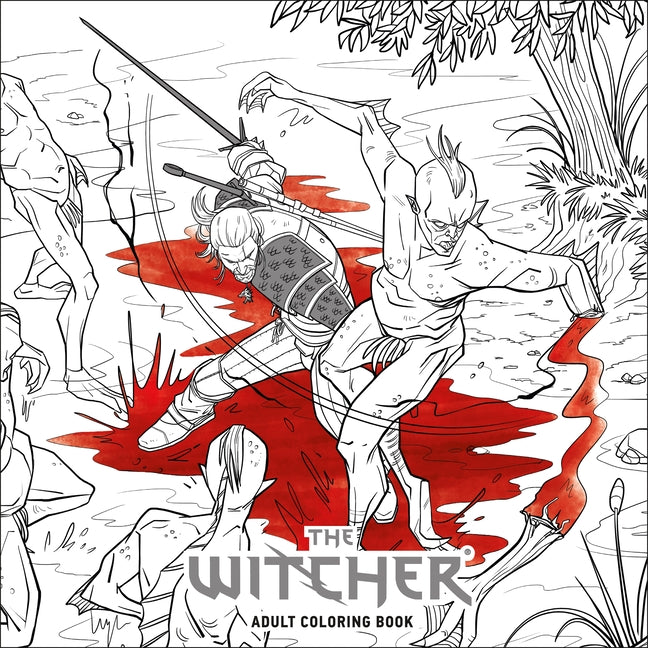 Book cover for Witcher Adult Coloring Book