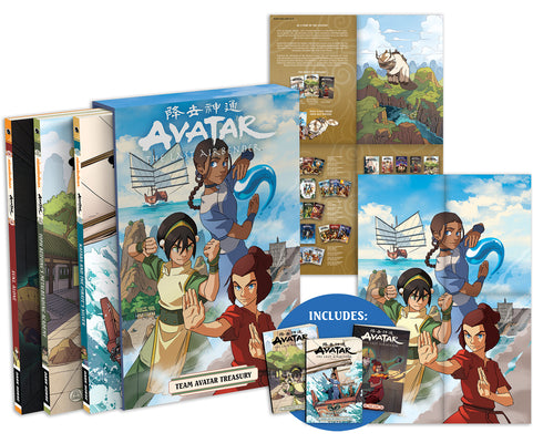 Book cover for Avatar: The Last Airbender--Team Avatar Treasury Boxed Set (Graphic Novels)