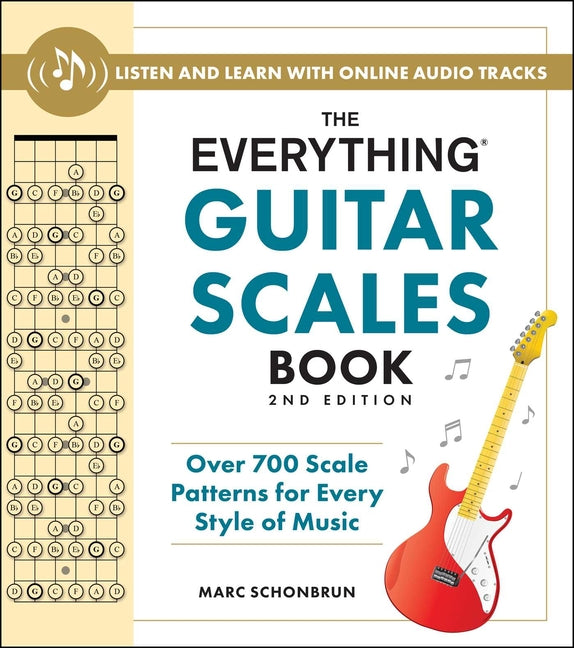 Book cover for Everything Guitar Scales Book, 2nd Edition: Over 700 Scale Patterns for Every Style of Music