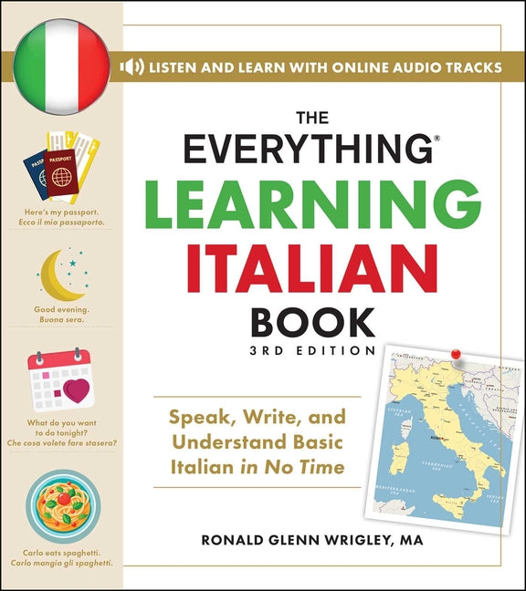 Book cover for Everything Learning Italian Book, 3rd Edition: Speak, Write, and Understand Basic Italian in No Time
