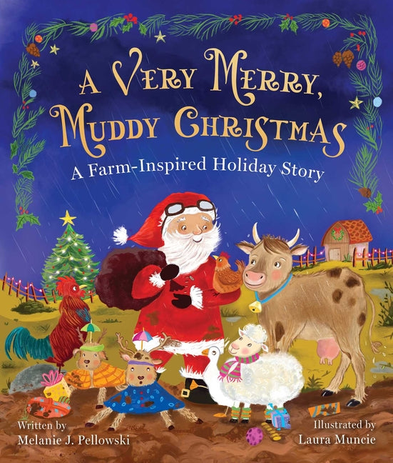 Book cover for Very Merry, Muddy Christmas: A Farm-Inspired Holiday Story
