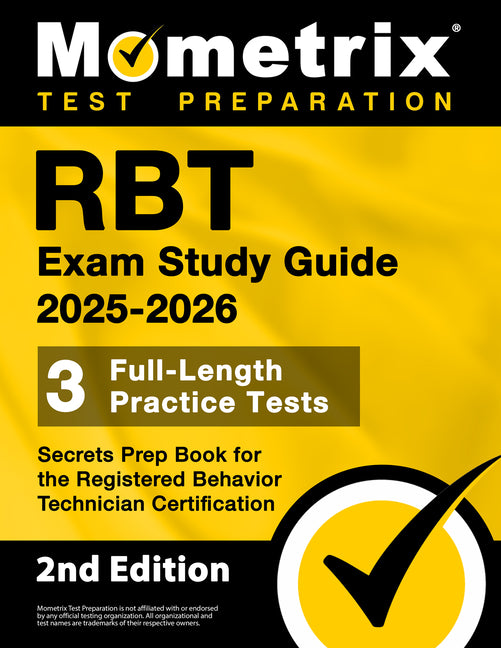 Book cover for RBT Exam Study Guide 2025-2026 - 3 Full-Length Practice Tests, Secrets Prep Book for the Registered Behavior Technician Certification: [2nd Edition]