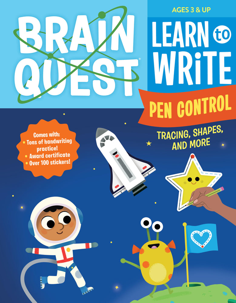 Book cover for Brain Quest Learn to Write: Pen Control, Tracing, Shapes, and More