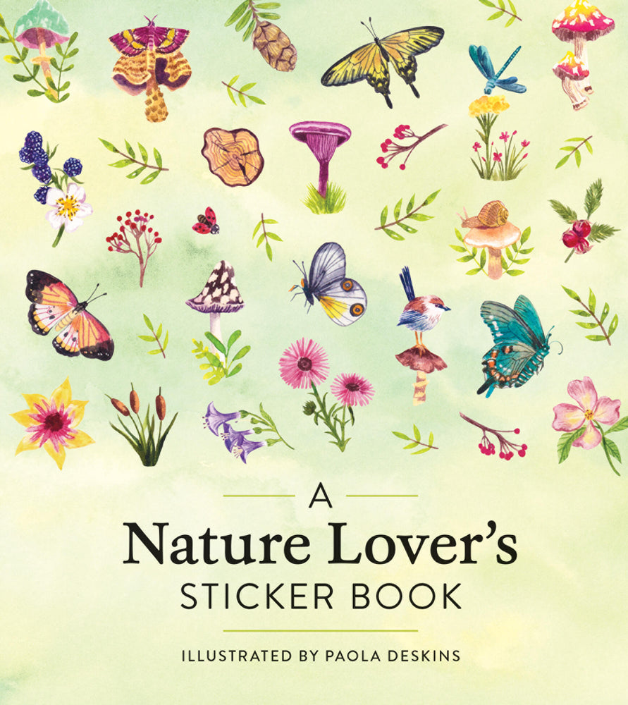 Book cover for A Nature Lover's Sticker Book