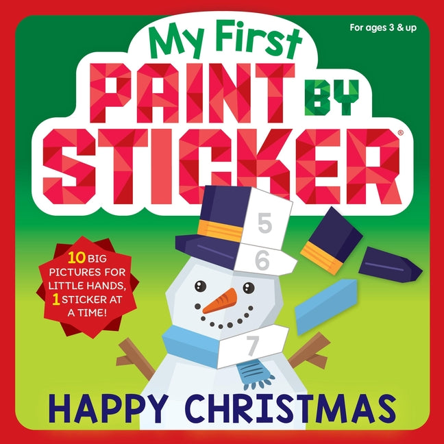 Book cover for My First Paint by Sticker: Happy Christmas