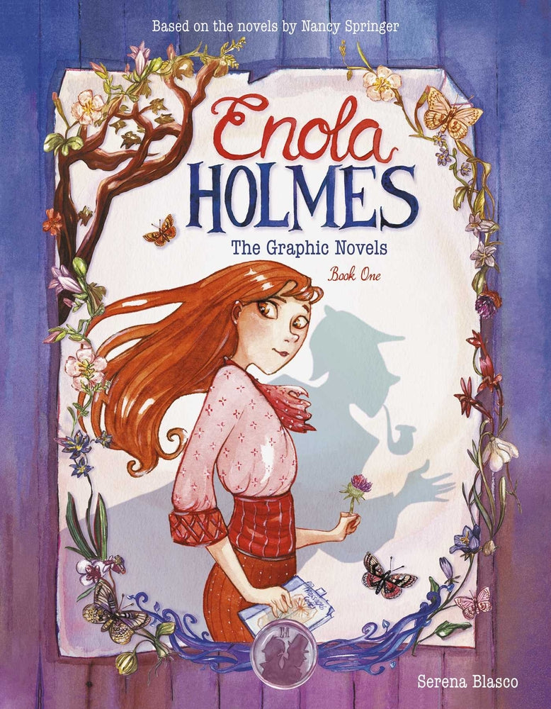 Book cover for Enola Holmes: The Graphic Novels: The Case of the Missing Marquess, the Case of the Left-Handed Lady, and the Case of the Bizarre Bouquets Volume 1