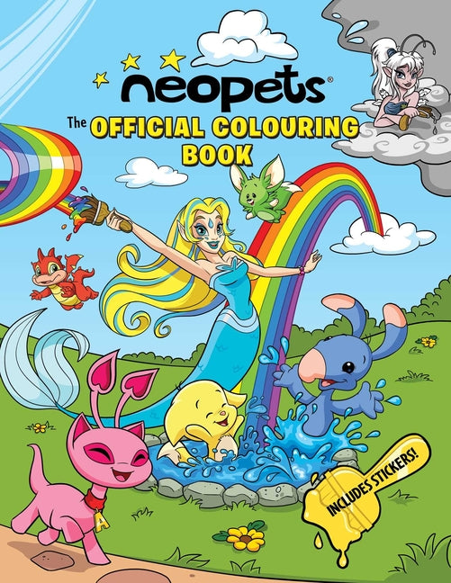 Book cover for Neopets: The Official Colouring Book
