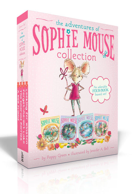 Book cover for The Adventures of Sophie Mouse Collection (Boxed Set): A New Friend; The Emerald Berries; Forget-Me-Not Lake; Looking for Winston