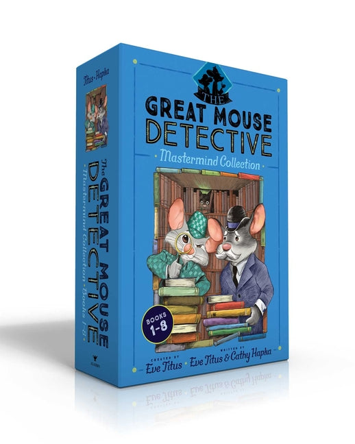Book cover for Great Mouse Detective MasterMind Collection Books 1-8 (Boxed Set): Basil of Baker Street; Basil and the Cave of Cats; Basil in Mexico; Basil in the Wi
