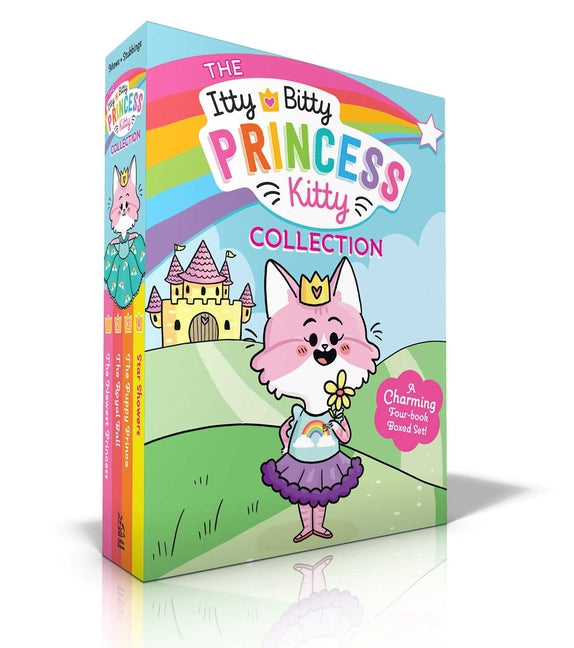 Book cover for Itty Bitty Princess Kitty Collection (Boxed Set): The Newest Princess; The Royal Ball; The Puppy Prince; Star Showers (Boxed Set)